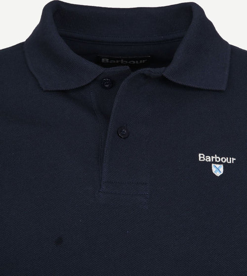 Barbour basic polo donkerblauw