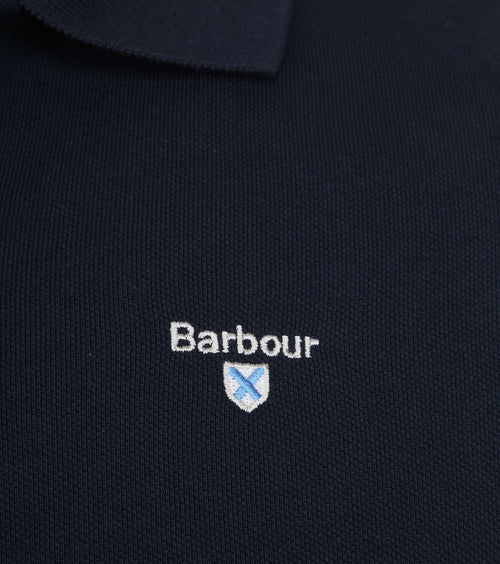Barbour basic polo donkerblauw