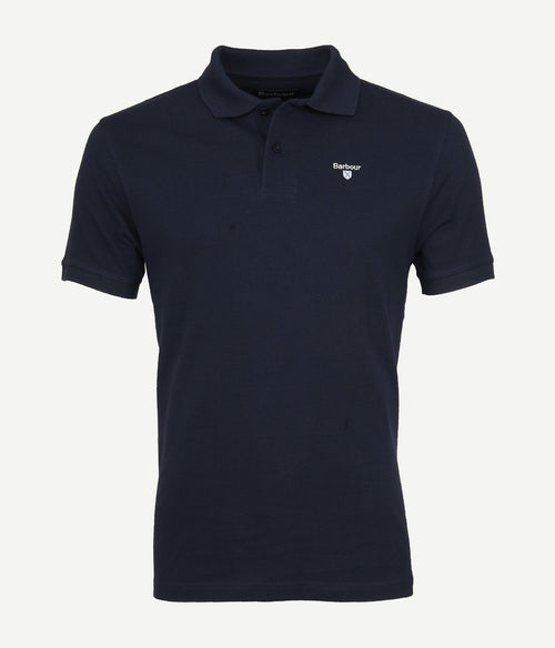 Barbour basic polo donkerblauw