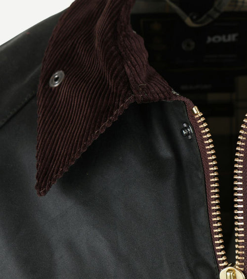 Barbour Beaufort wax jas groen | Regular-fit
