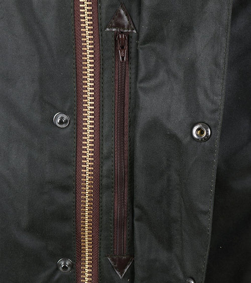Barbour Beaufort wax jas groen | Regular-fit