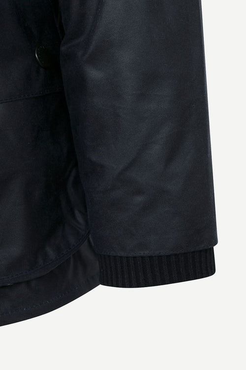 Barbour Bedale wax jas donkerblauw | Regular-fit