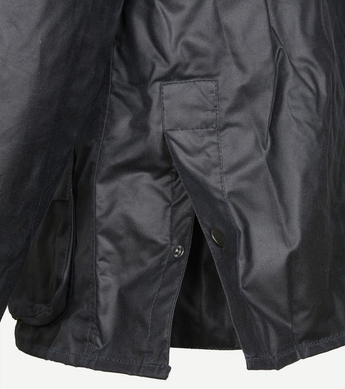 Bedale wax jas donkerblauw