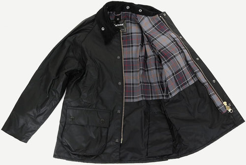 Barbour Bedale wax jas zwart | Regular-fit