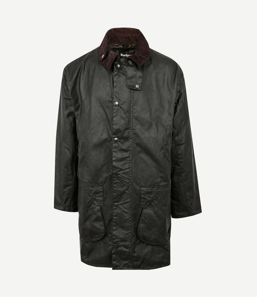 Border wax jas groen