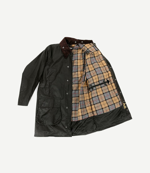Border wax jas groen