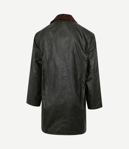 Border wax jas groen