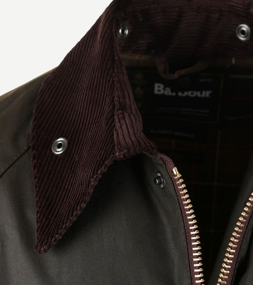 Barbour classic Bedale wax jas olijfgroen | Regular-fit
