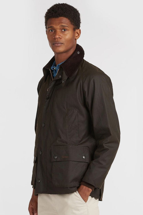 Barbour classic Bedale wax jas olijfgroen | Regular-fit