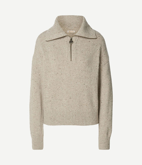Damessweater halfzip lavensdale natural