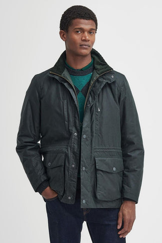Barbour falstone wax jas donkergroen