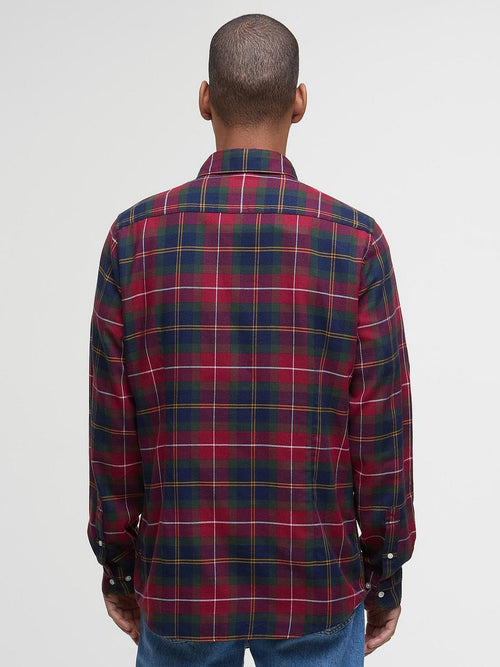 Barbour fortrose overhemd tartan rood