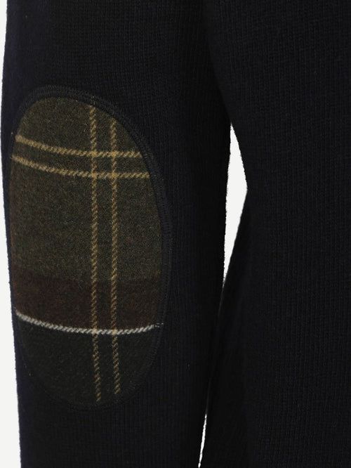 Barbour halve rits trui donkerblauw | Regular-fit