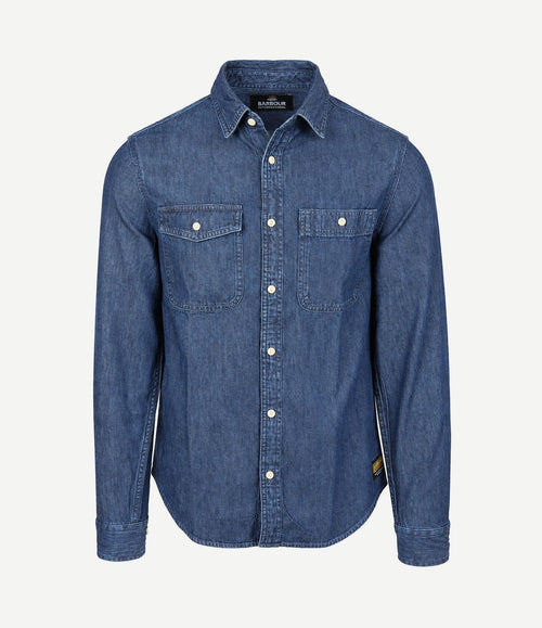 International dufton overhemd chambray indigo