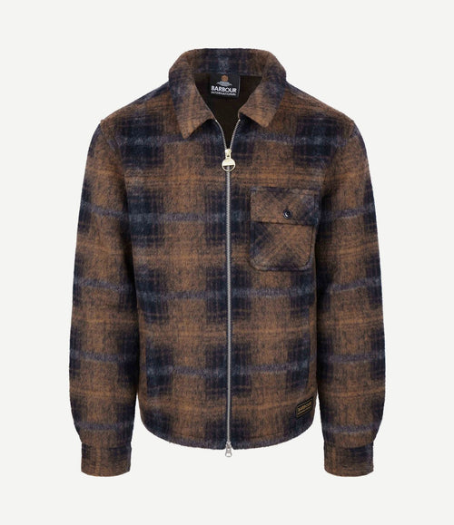 International overshirt oswald donkerblauw camel