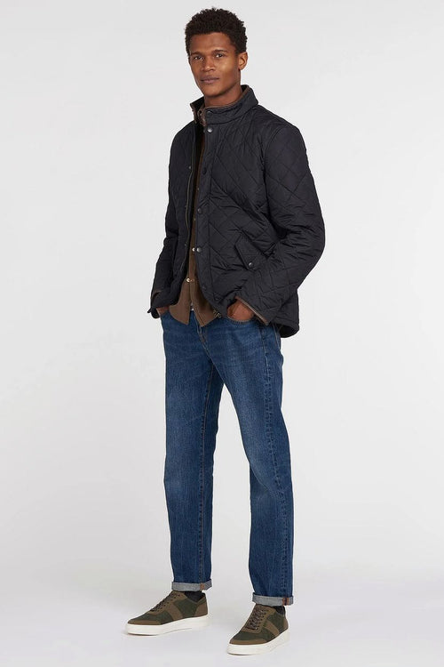 Quilted jas powell donkerblauw