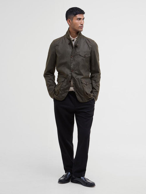 Barbour beacon wax jas olijfgroen
