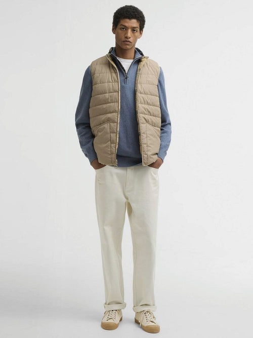Reversible puffer beige