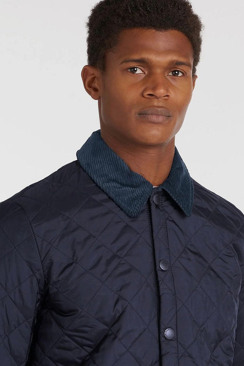Heritage Liddesdale quilted jas donkerblauw
