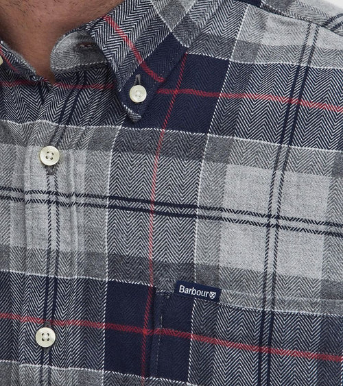 Barbour kyeloch overhemd ruit blauw grijs