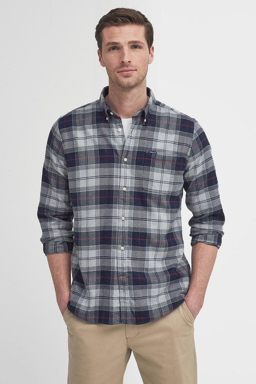 Barbour kyeloch overhemd ruit blauw grijs
