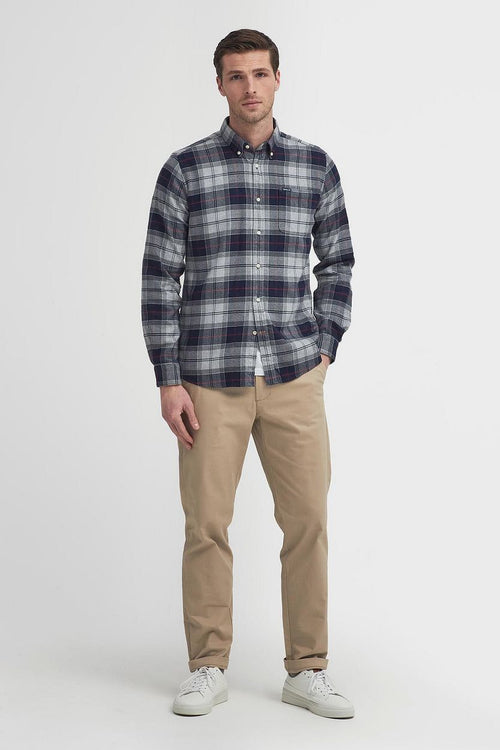 Barbour kyeloch overhemd ruit blauw grijs
