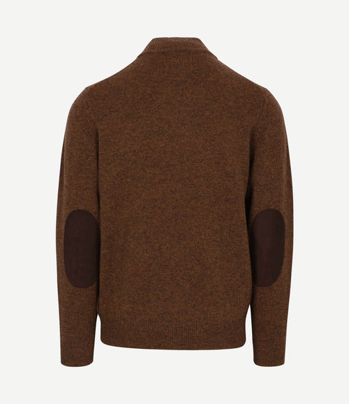 Mocker trui wol bruin