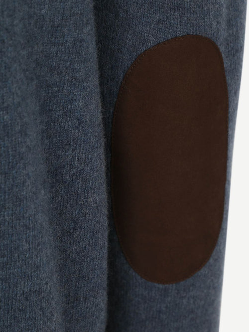 Barbour mocker trui wol indigo | Regular-fit