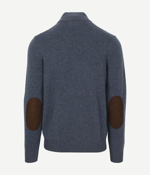 Barbour mocker trui wol indigo | Regular-fit