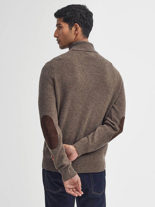 Mocker trui wol taupe