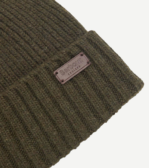 Barbour muts carlton wol donkergroen