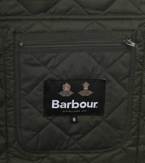 Barbour new lowerdale gilet sage groen
