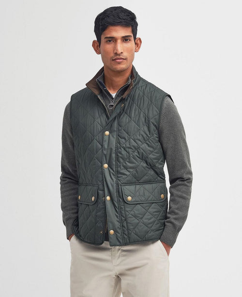 Barbour new lowerdale gilet sage groen