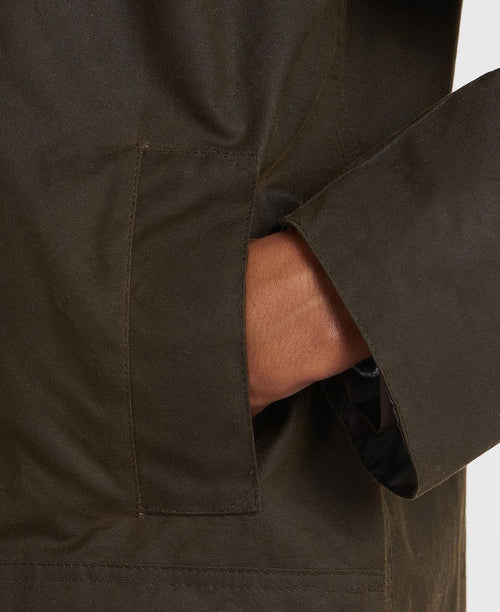Barbour northumbria wax jas groen | Regular-fit