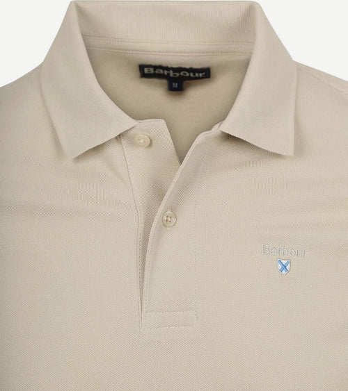 Barbour pique polo beige