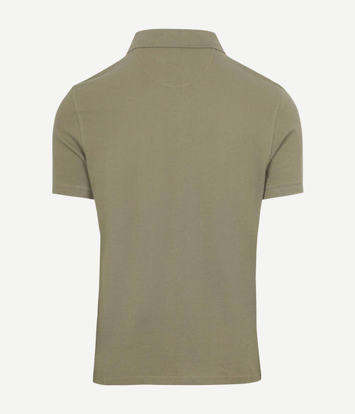 Barbour pique polo dusty groen