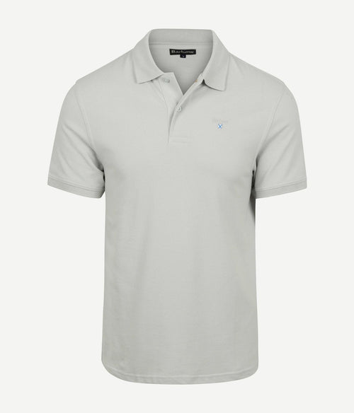 Pique polo haze blauw