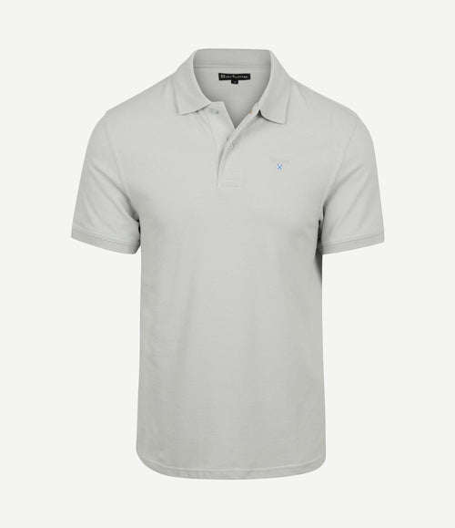 Pique polo haze blauw