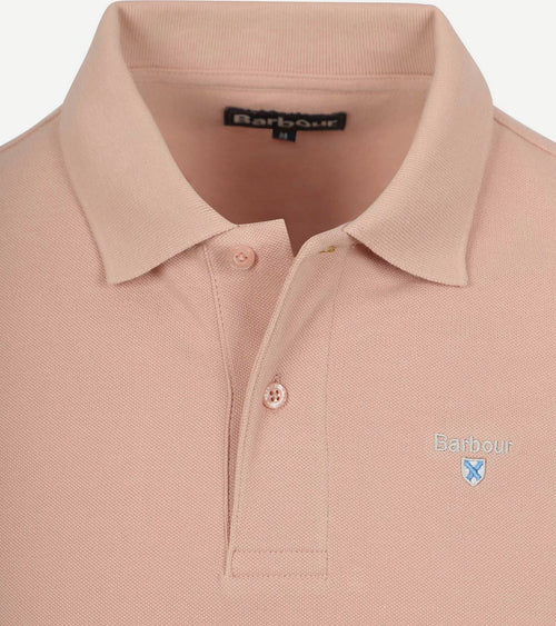 Barbour pique polo lichtroze