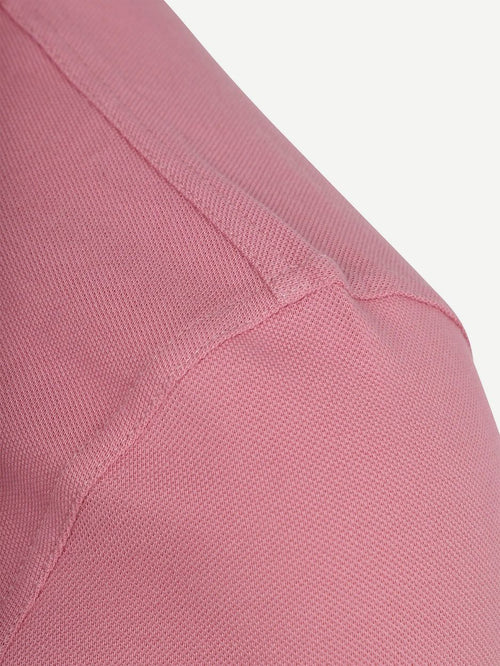 Pique polo true roze
