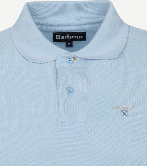 Basic pique polo lichtblauw