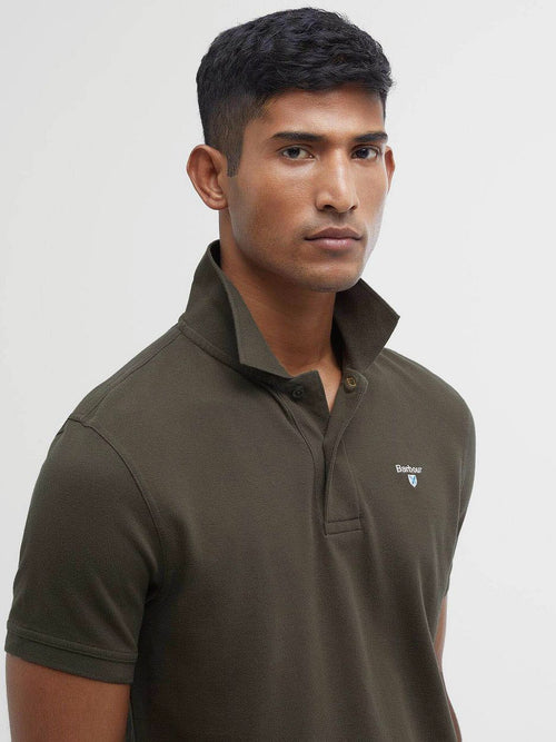 Basic polo legergroen