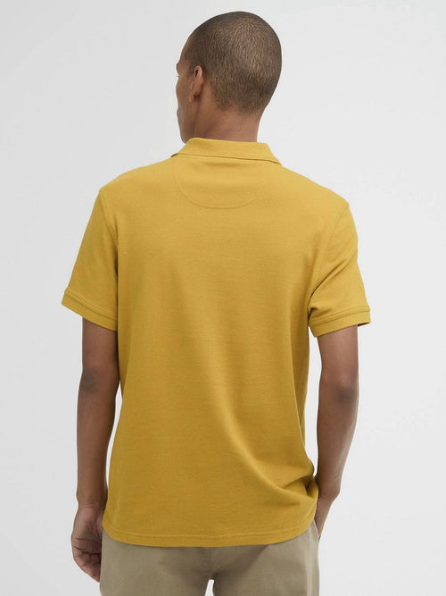 Pique polo ochre geel