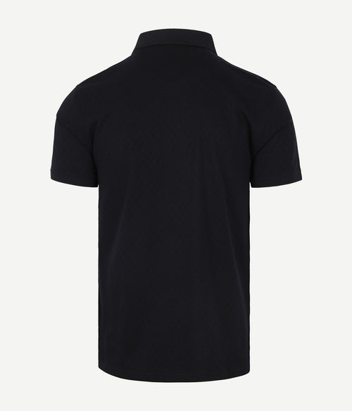 Barbour polo sutton tailored donkerblauw