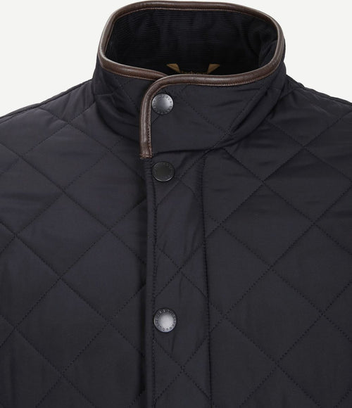 Barbour quilted jas powell donkerblauw | Regular-fit