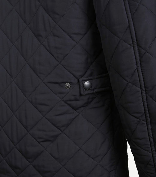 Quilted jas powell donkerblauw