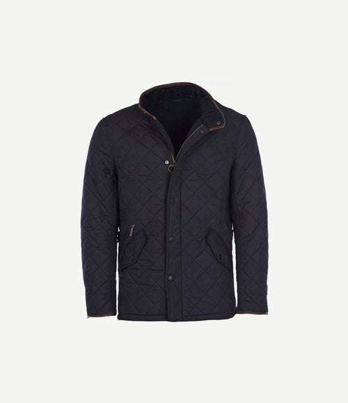 Quilted jas powell donkerblauw