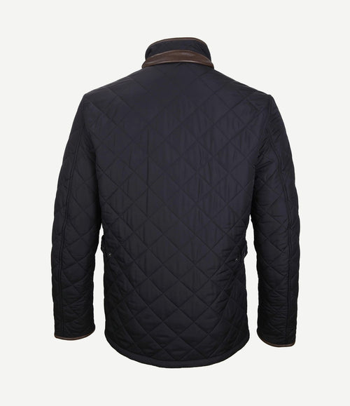 Quilted jas powell donkerblauw