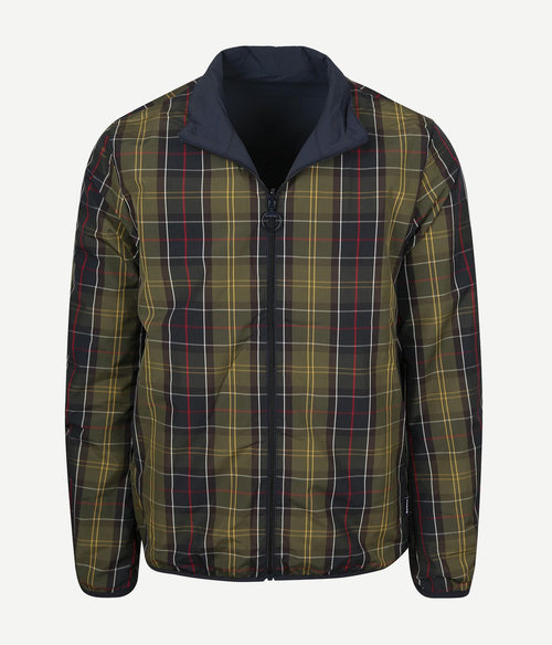 Reversible korbel jas donkerblauw