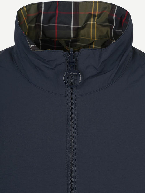 Reversible korbel jas donkerblauw